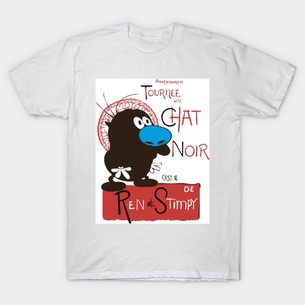 Chat Noir T-Shirt by Huddie